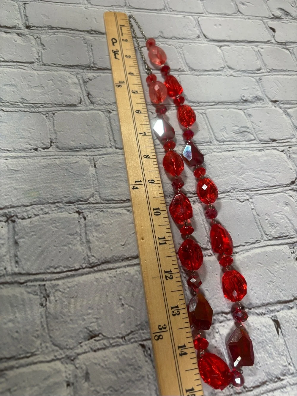 Red Costume Crystal Jewelry Necklace